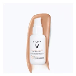 Vichy Capital Soleil Tinted Uv Age Spf50 Anti-aging Fluid 40ml 1.4 Fl.oz -Ly-skin Sales Store LYSKIN VICHY Capital Soleil tinted Uv Age Fluid SPF50 VCY00290 02
