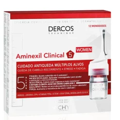 Vichy Dercos Aminexil Clinical 5 For Women Anti-hair Loss 12 Ampoules