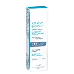 Ducray Keracnyl Glycolic+ Cream 30ml 1fl.oz -Ly-skin Sales Store LySkin Ducray keracnyl glycolic cream 30ml 1fl.oz DCY00061 2