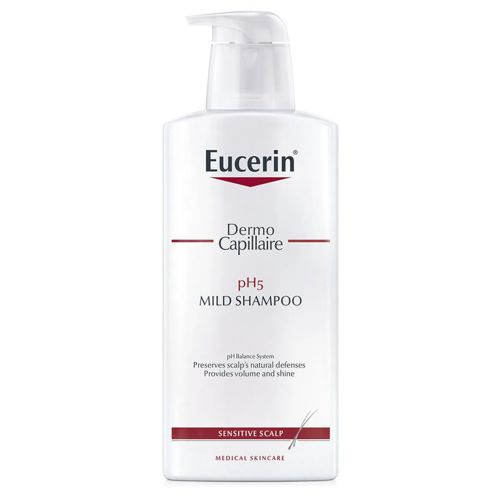 Eucerin Dermocapillaire PH5 Mild Shampoo 400ml 14fl.oz 3 Eucerin Dermocapillaire PH5 Mild Shampoo 400ml 14fl.oz
