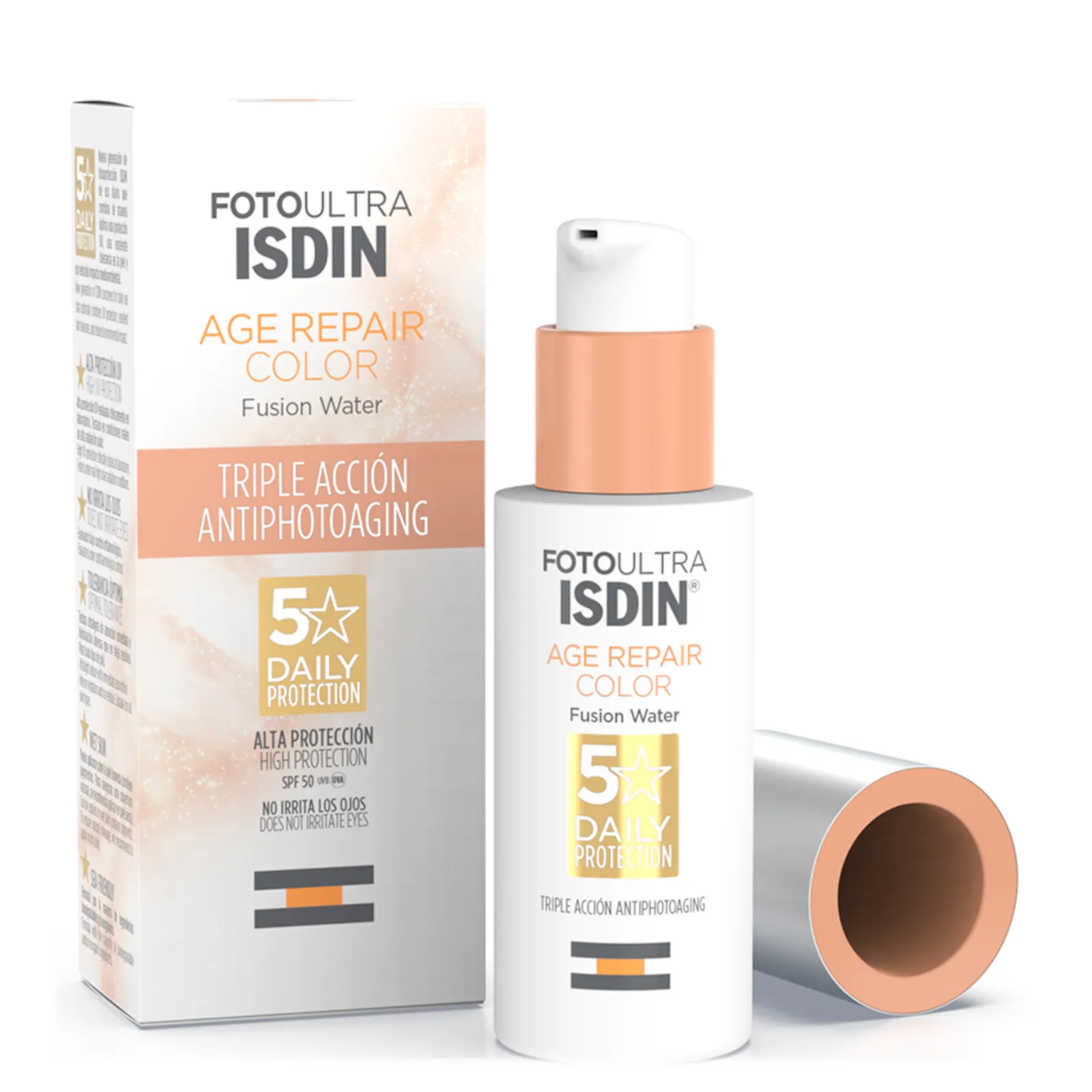 Isdin Fotoultra Age Repair Color Spf50 Tinted Facial Sunscreen 50ml 1.7fl.oz 3 Isdin Fotoultra Age Repair Color Spf50 Tinted Facial Sunscreen 50ml 1.7fl.oz