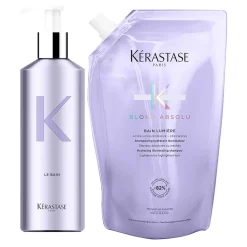 Kérastase Blond Absolu Aluminium Bottle & Shampoo Refill Bundle