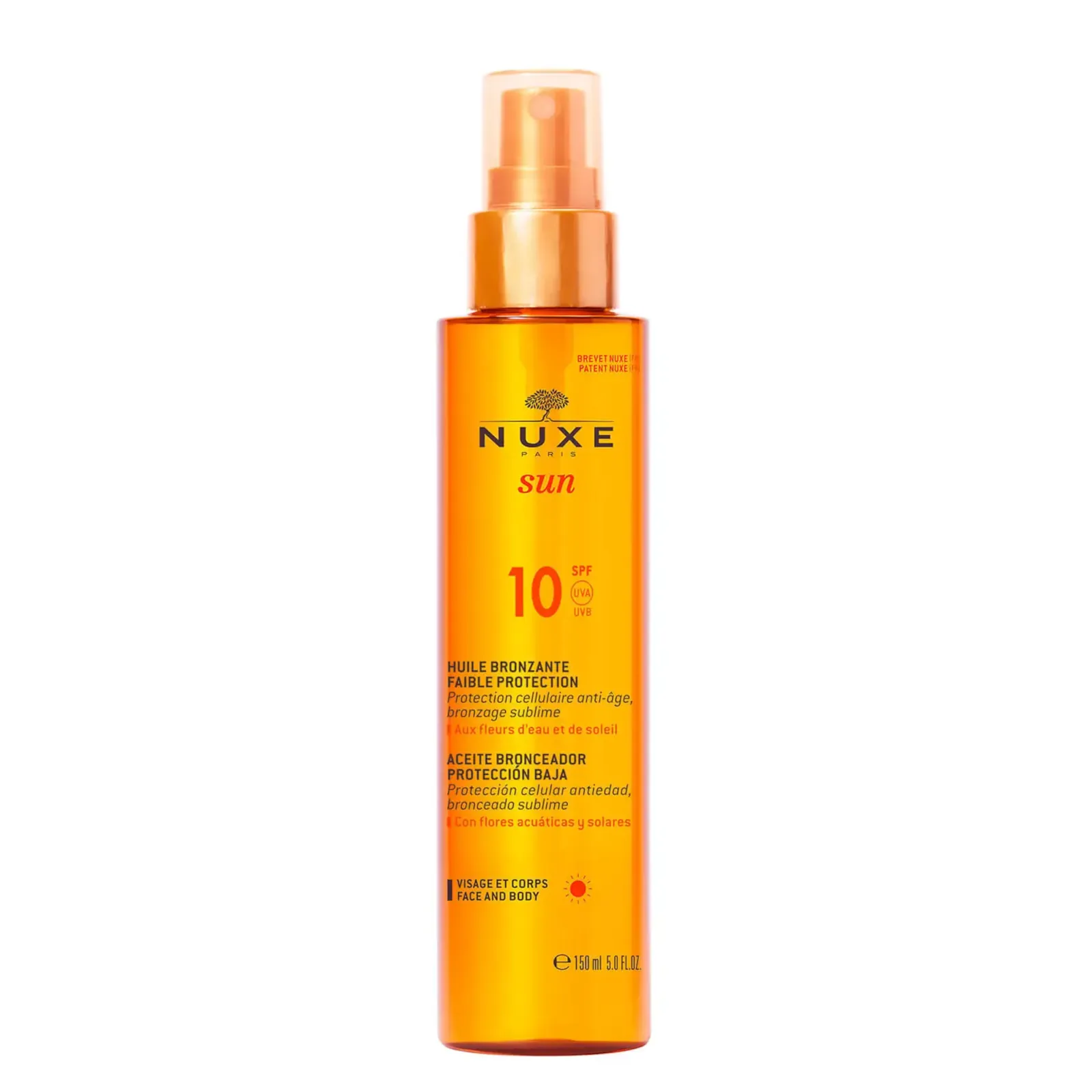 Nuxe Sun Tanning Oil Anti-aging Spf10 Face And Body 150ml 3 Nuxe Sun Tanning Oil Anti-aging Spf10 Face And Body 150ml