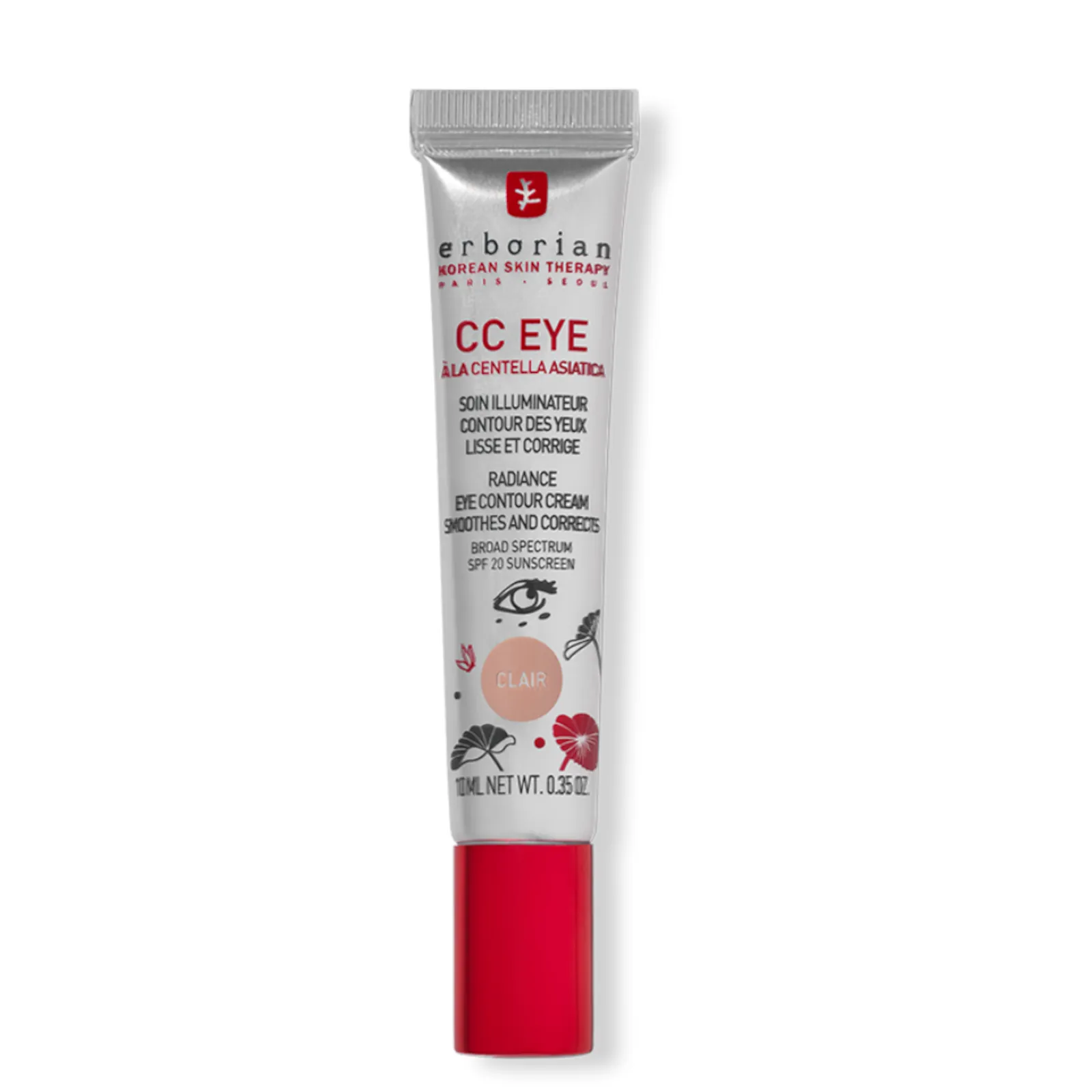 Erborian Cc Eye Tinted Eye Contour Cream Spf20 10ml - Clair 3 Erborian Cc Eye Tinted Eye Contour Cream Spf20 10ml - Clair