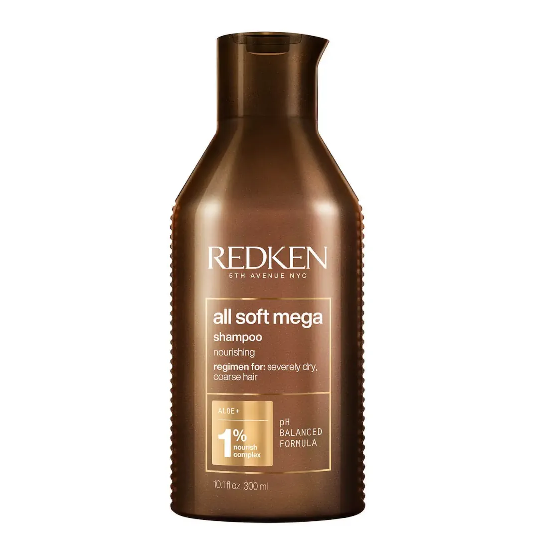 Redken All Soft Mega Shampoo Dry Coarse Hair 300ml 10.1fl.oz 3 Redken All Soft Mega Shampoo Dry Coarse Hair 300ml 10.1fl.oz