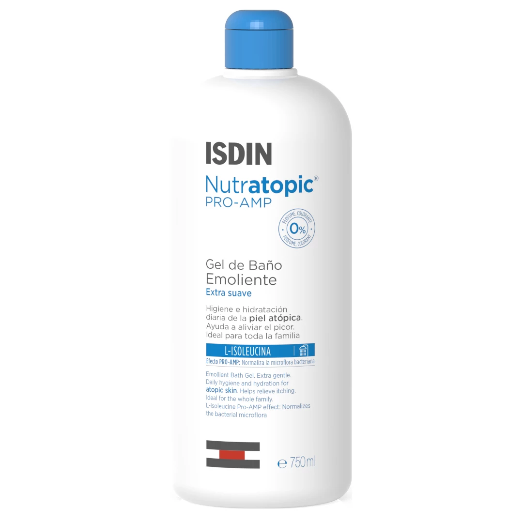 Isdin Nutratopic Pro-amp Emollient Bath Gel 750ml 4 Isdin Nutratopic Pro-amp Emollient Bath Gel 750ml - Image 2