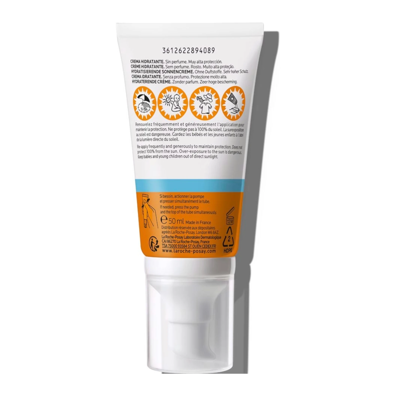 LA ROCHE-POSAY La Roche Posay Anthelios Uvmune 400 Ultra Hydrating Cream Spf50 Fragrance-free 50ml 5 LA ROCHE-POSAY La Roche Posay Anthelios Uvmune 400 Ultra Hydrating Cream Spf50 Fragrance-free 50ml - Image 3