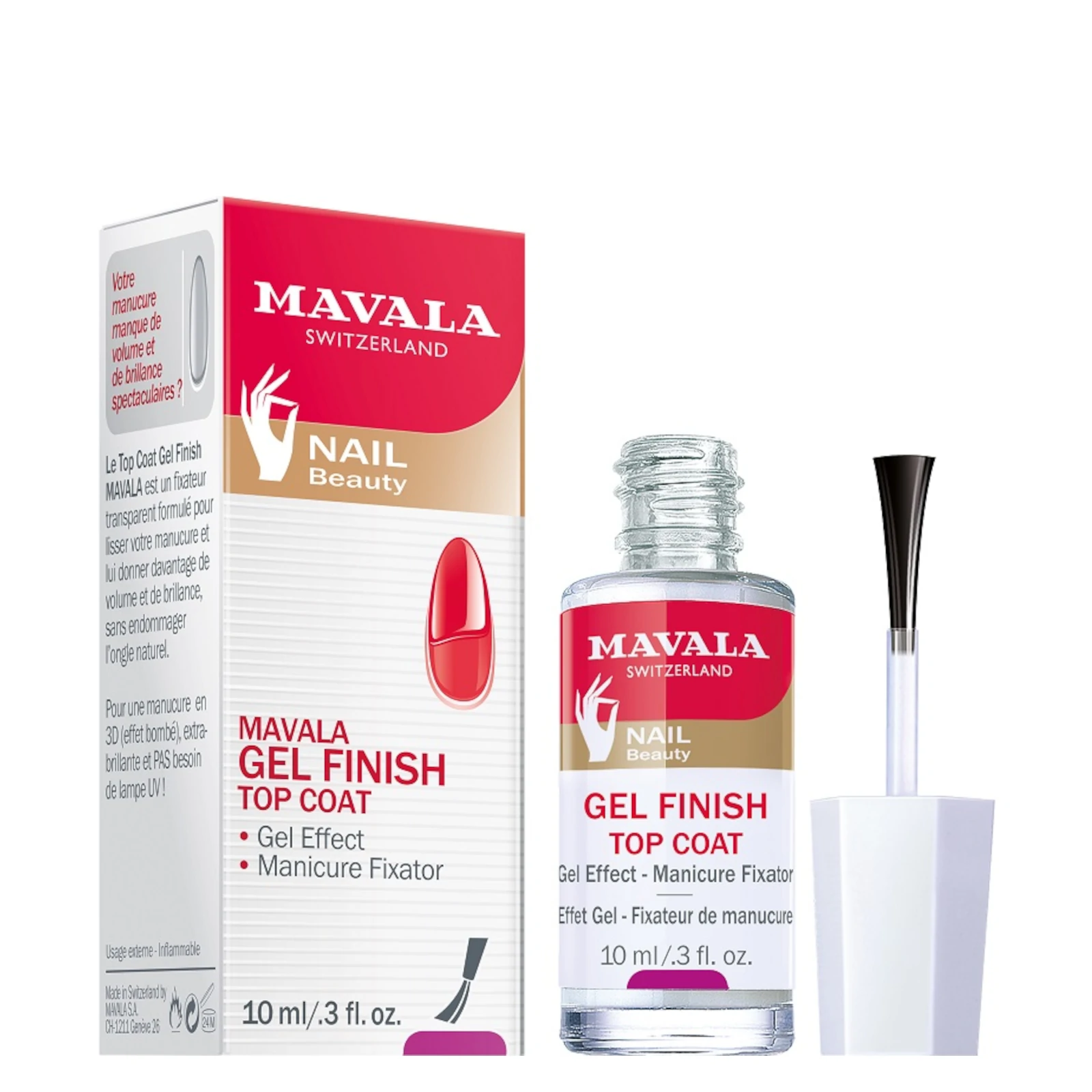 Mavala Gel Finish Top Coat Gel Effect Manicure Fixator 10ml 3 Mavala Gel Finish Top Coat Gel Effect Manicure Fixator 10ml