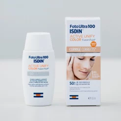 Isdin Fotoultra 100 Active Unify Color Spf50 Tinted Anti-dark Spots 50ml -Ly-skin Sales Store lyskin Isdin fotoultra 100 active unify color spf50 tinted anti dark spots 50ml ISD00093 2