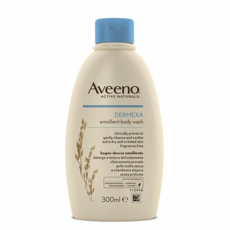 Aveeno Dermexa Emollient Body Wash Fragrance-free 300ml 4 Aveeno Dermexa Emollient Body Wash Fragrance-free 300ml - Image 2