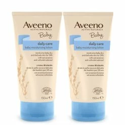 Aveeno Baby Moisturising Lotion Face And Body 2x150ml