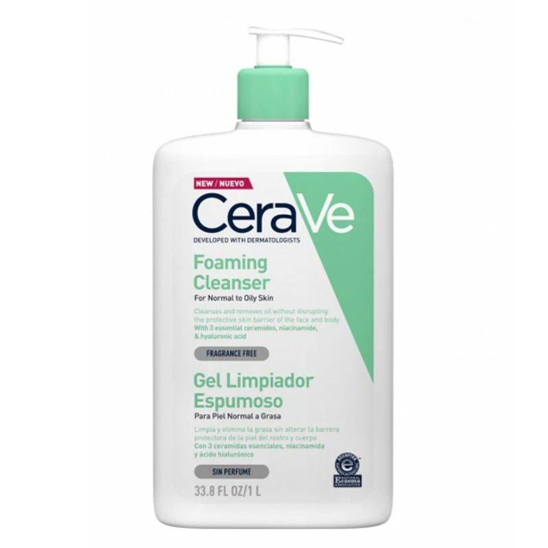 Cerave Foaming Cleanser 1000ml 3 Cerave Foaming Cleanser 1000ml
