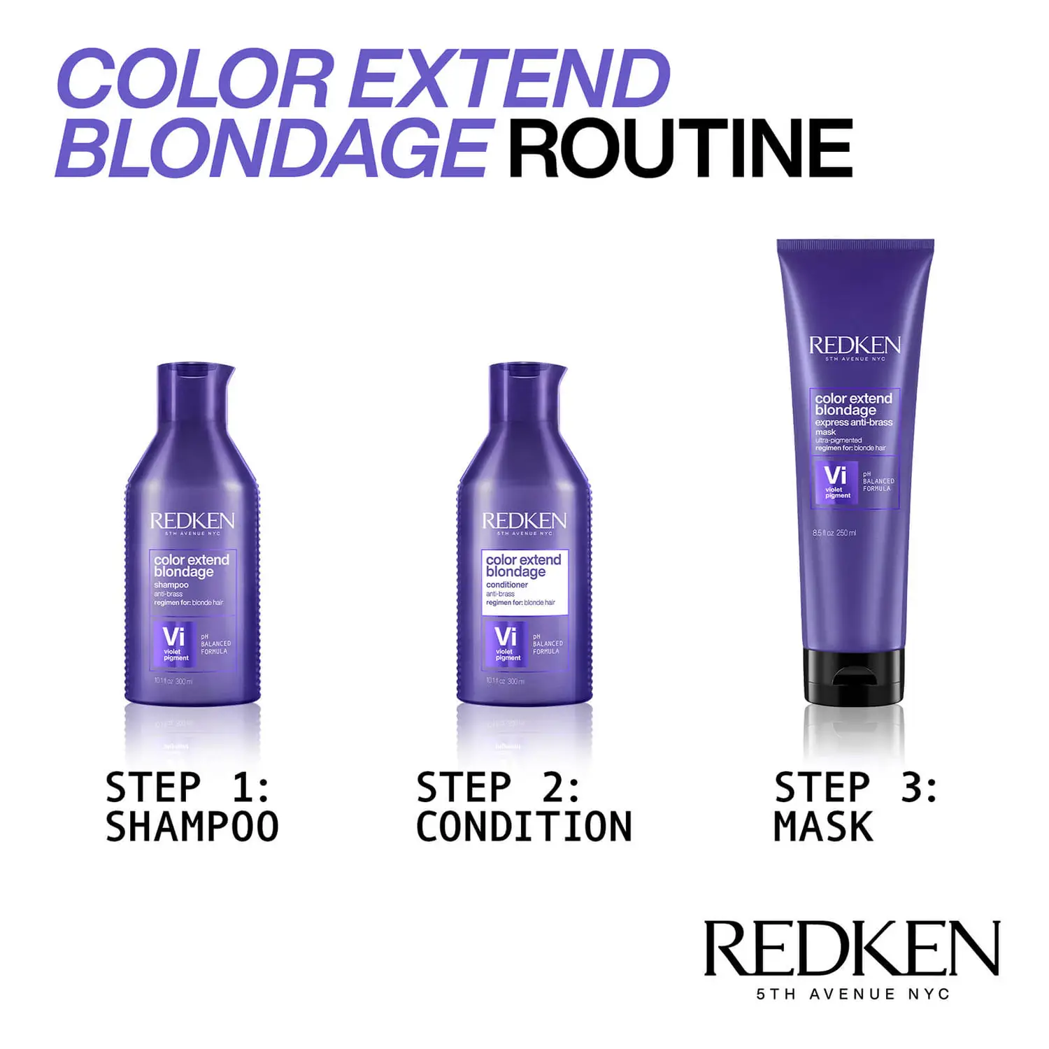 Redken Color Extend Blondage Purple Shampoo For Blonde Hair 300ml 10.1fl.oz 9 Redken Color Extend Blondage Purple Shampoo For Blonde Hair 300ml 10.1fl.oz - Image 7