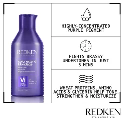 Redken Color Extend Blondage Purple Shampoo For Blonde Hair 300ml 10.1fl.oz 13 Redken Color Extend Blondage Purple Shampoo For Blonde Hair 300ml 10.1fl.oz -Ly-skin Sales Store lyskin redken color extend blondage purple shampoo for blonde hair RED00035 5
