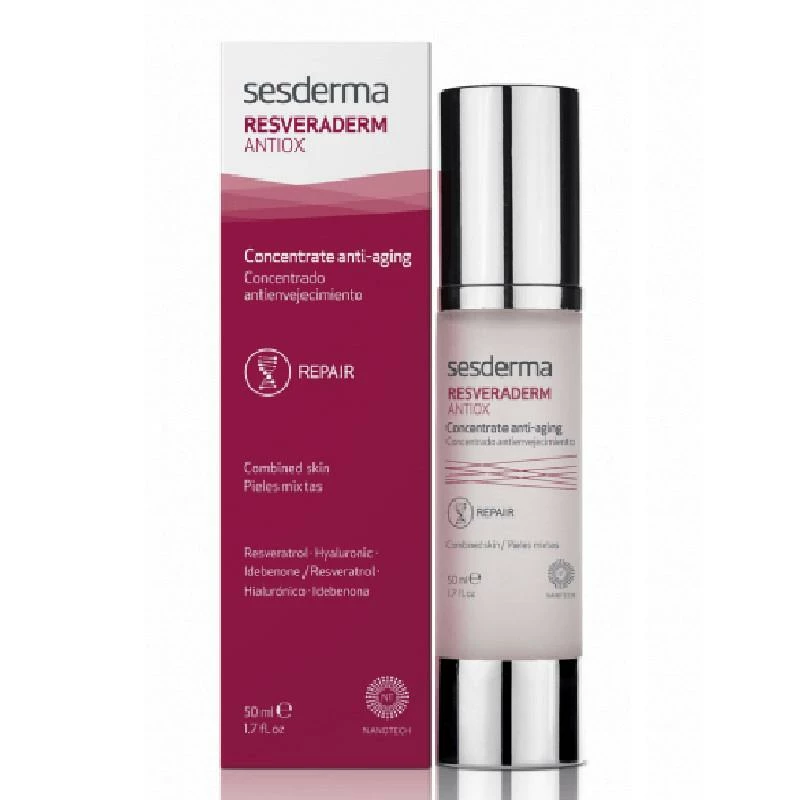 Sesderma Resveraderm Antiox Anti-aging Concentrate For Combination Skin 50ml 4 Sesderma Resveraderm Antiox Anti-aging Concentrate For Combination Skin 50ml - Image 2