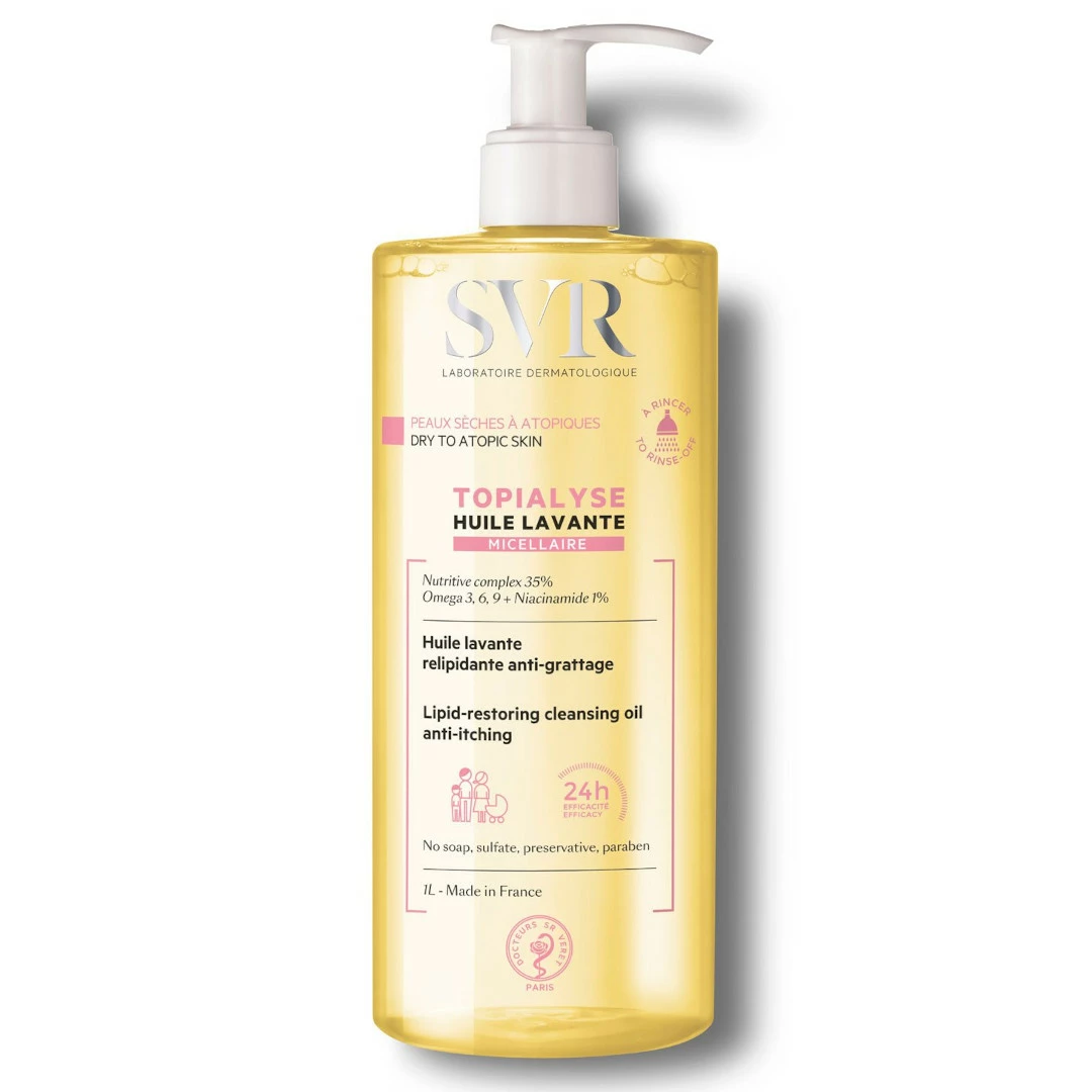 Svr Topialyse Lipid-restoring Cleansing Oil 1000ml 3 Svr Topialyse Lipid-restoring Cleansing Oil 1000ml
